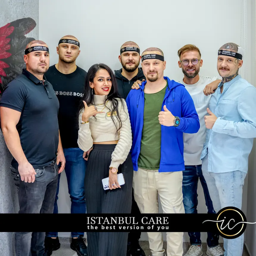 Istanbul Care patient at the clinic on the day of their hair transplant